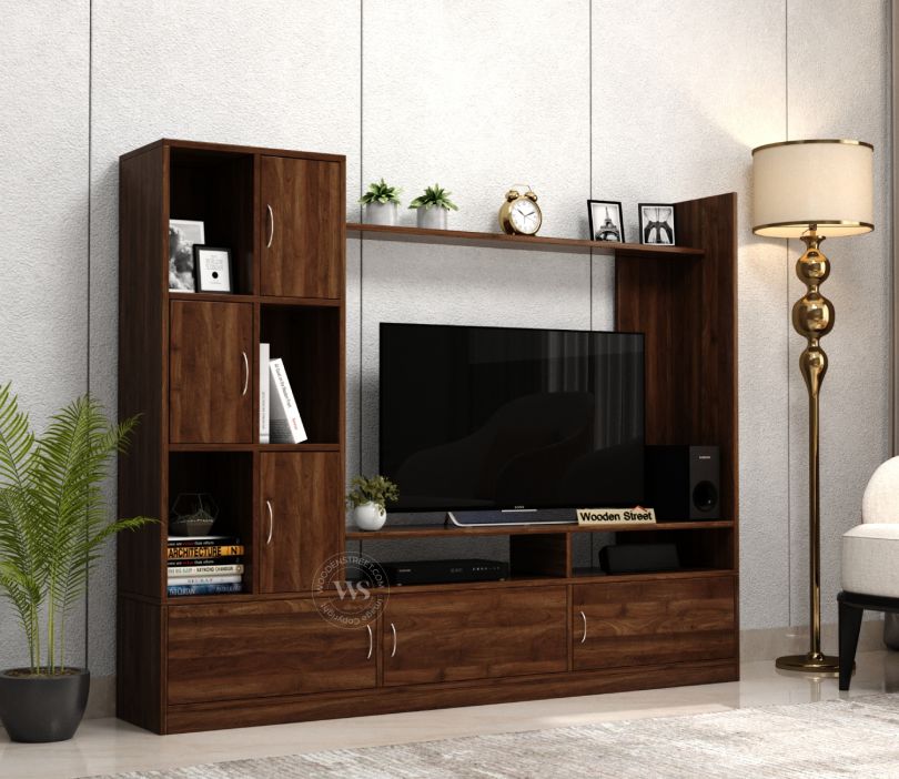 Wayne Engineered Wood TV Unit With Cabinets