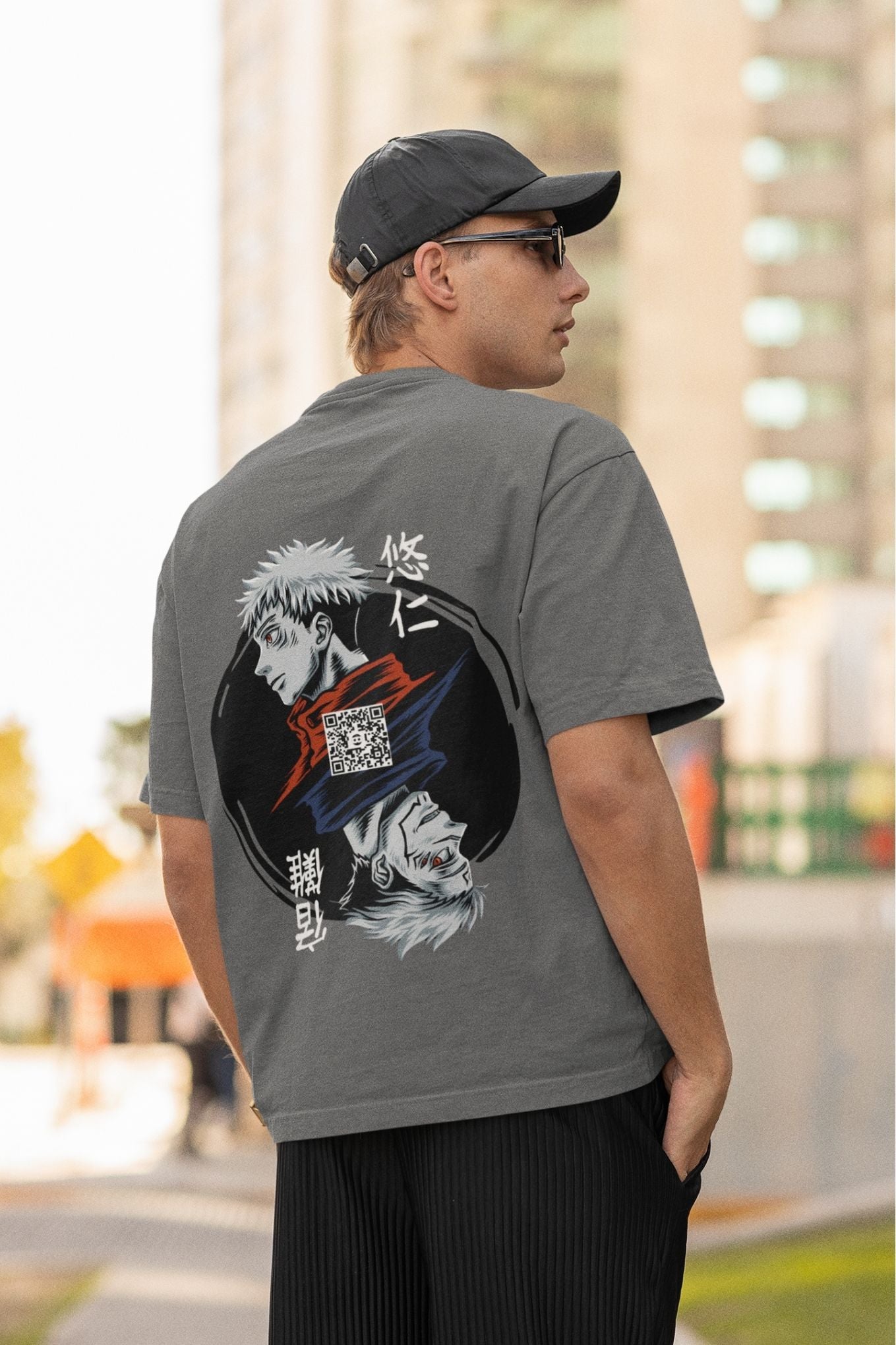 Yuji vs Sukuna Gray AR Tee