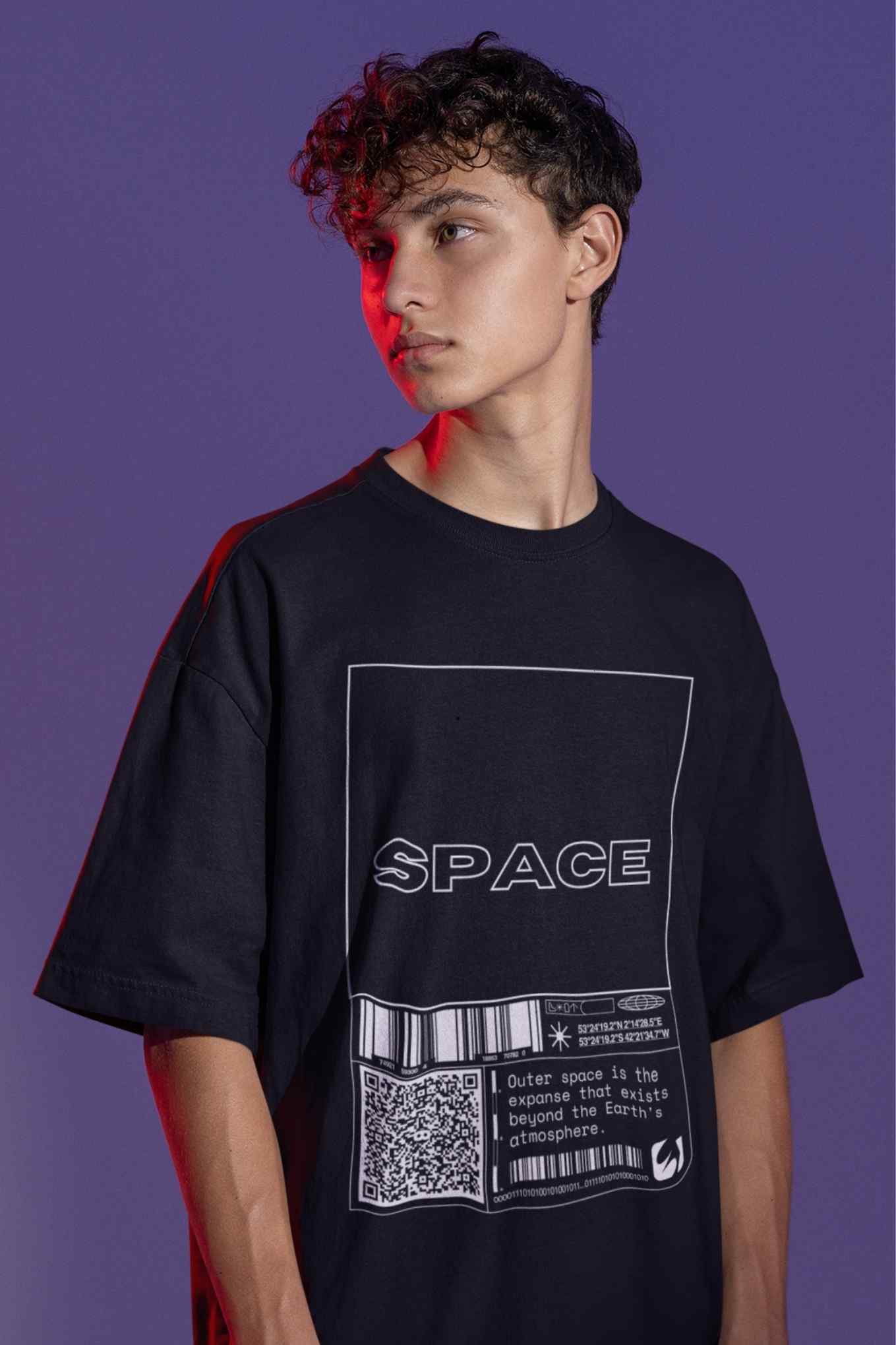Galaxy Exploration Black AR T-Shirt