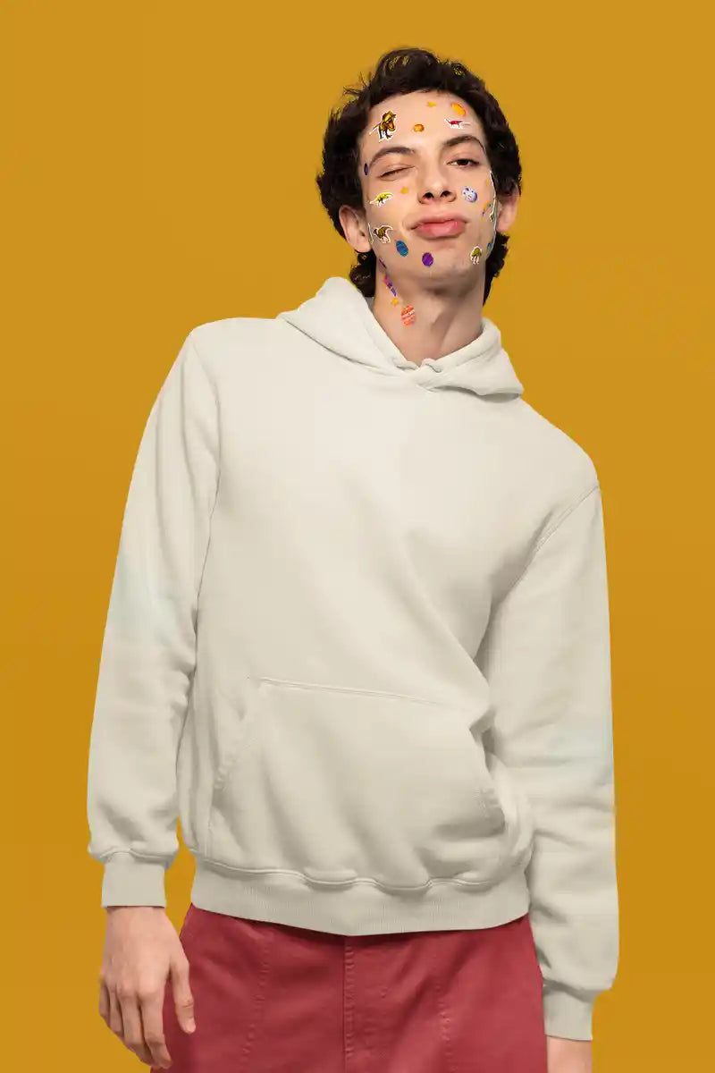 Unisex The Beatles AR Beige Hoodie