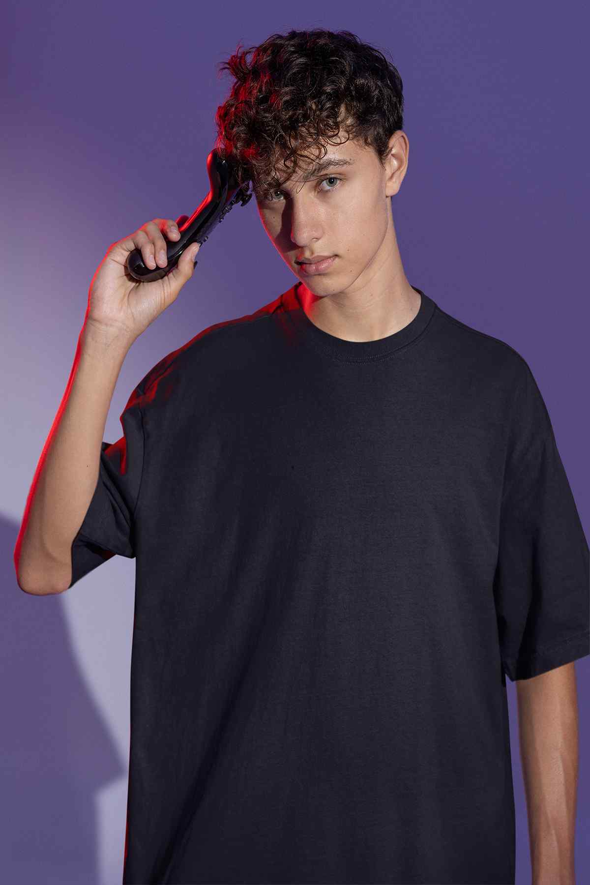 Spectrum Surge Black AR Printed T-Shirt