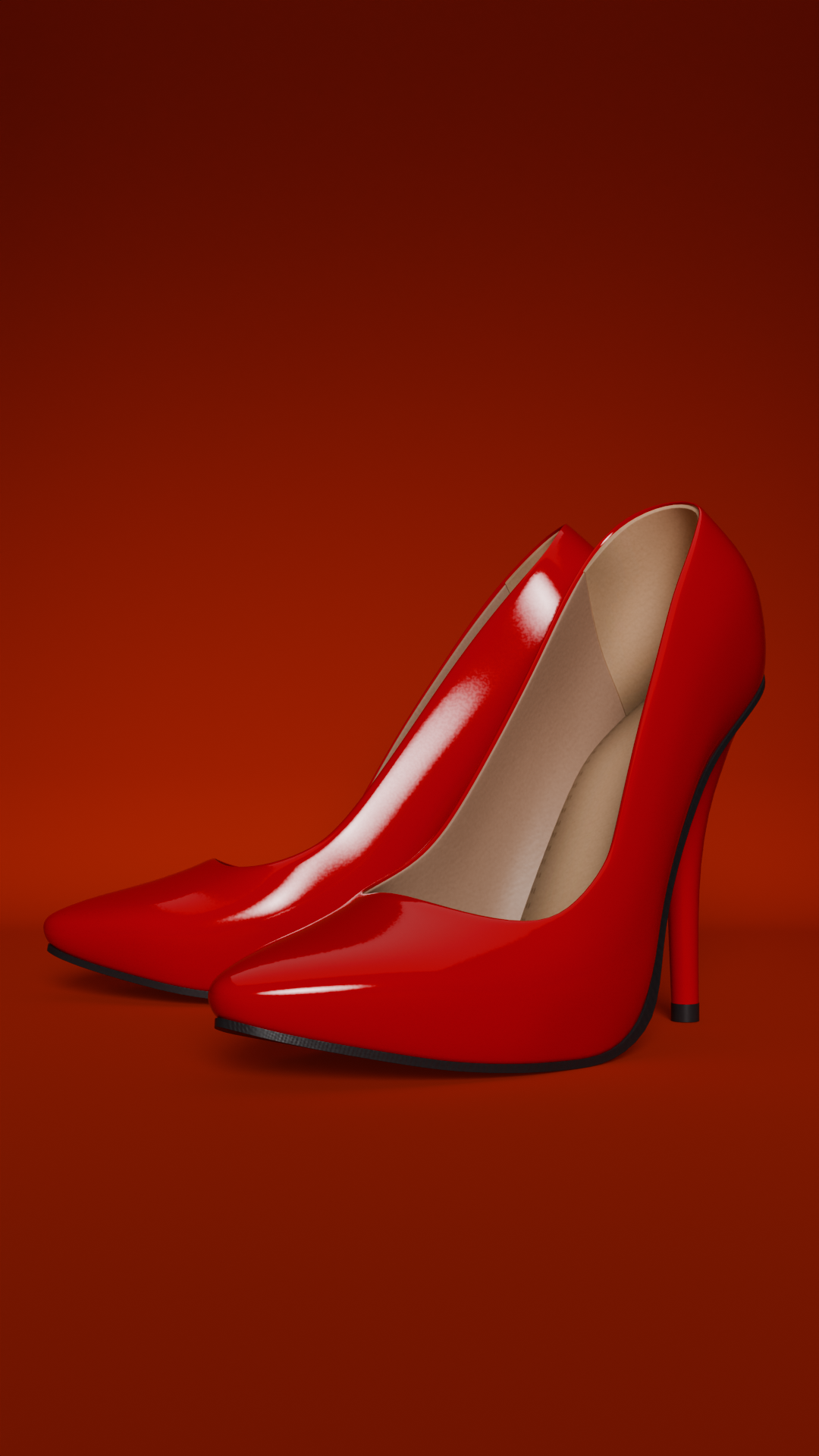 ELLE Red Women Slip On Pumps (EURO 37)