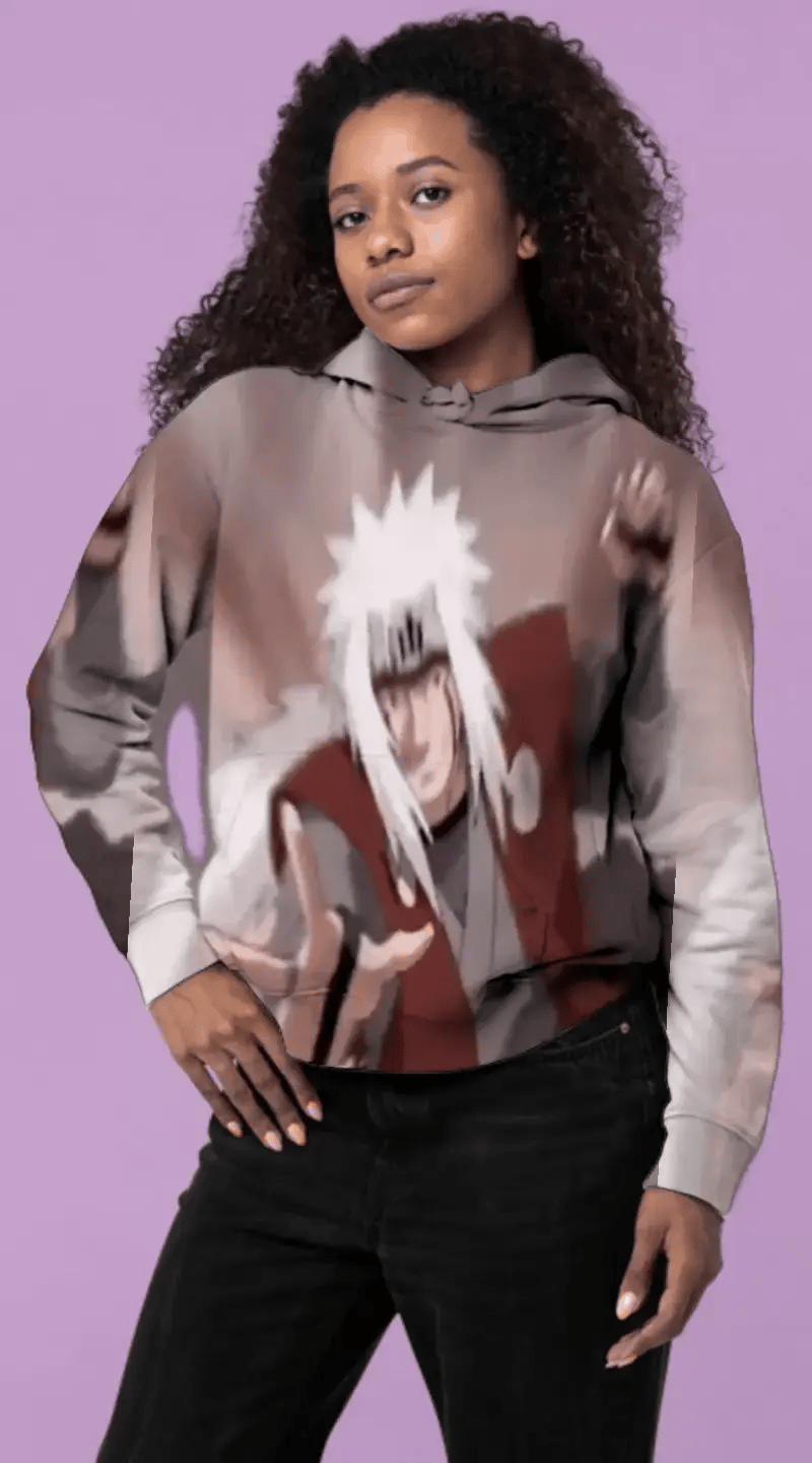 Unisex Naruto Master Jiraya AR Black Hoodie