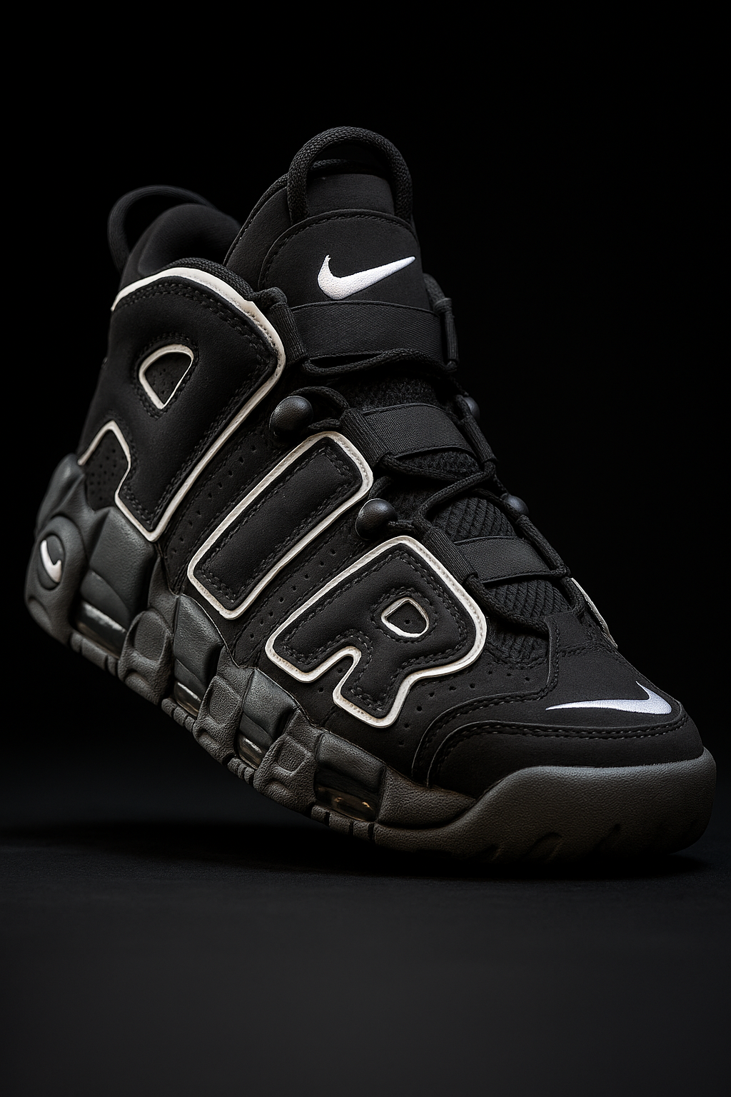 Nike Kids Air More Uptempo "Black/ White-Black" sneakers