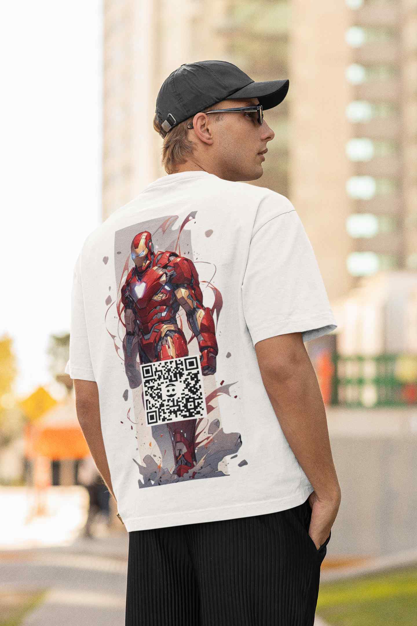 Ironman AR White Oversized T-shirt