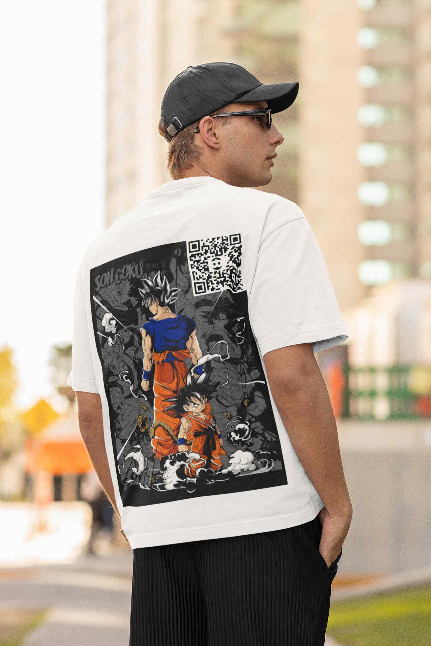 Super Saiyan Spectacle WhiteTee