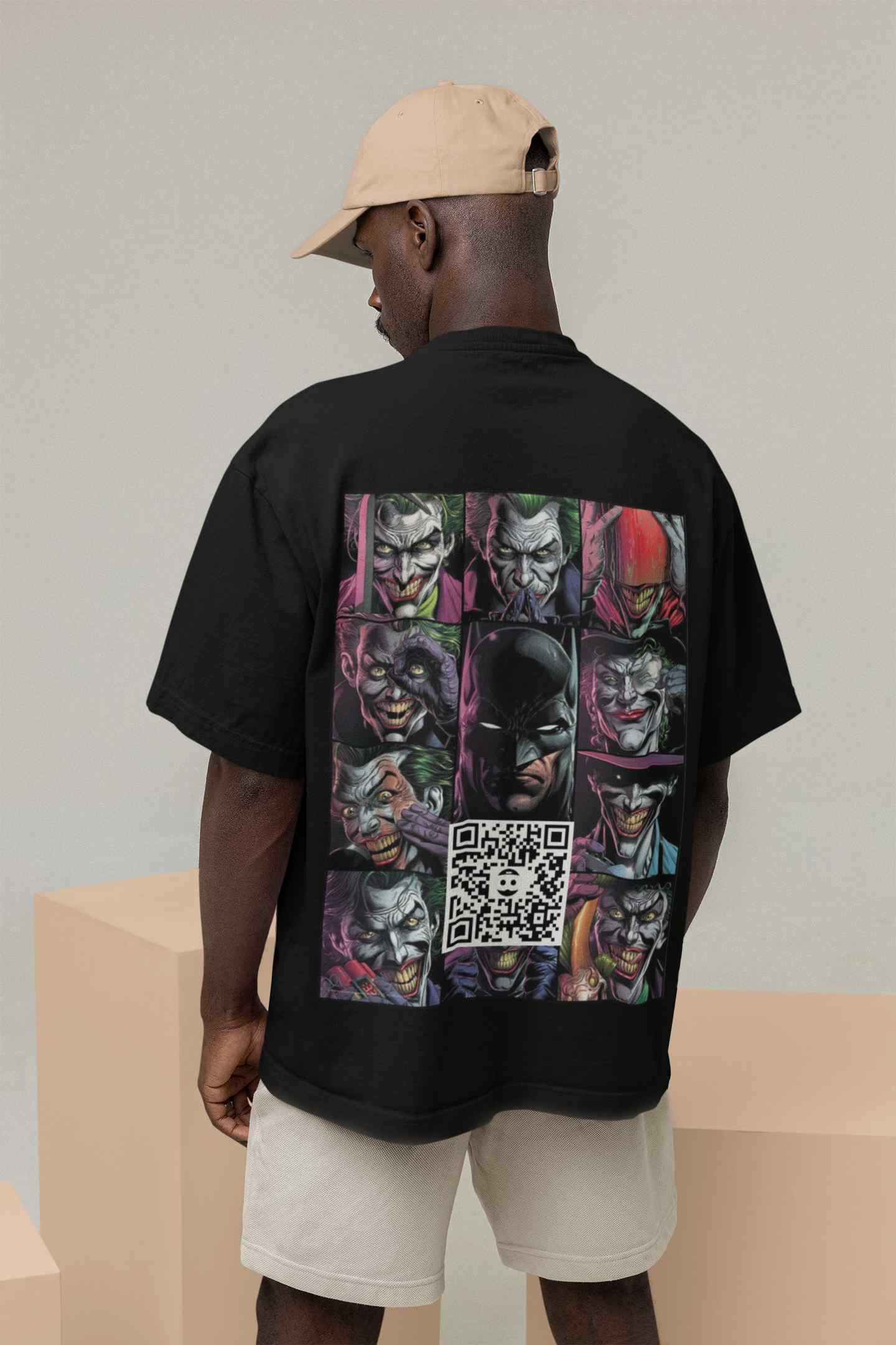 Caped Crusader Black Tee