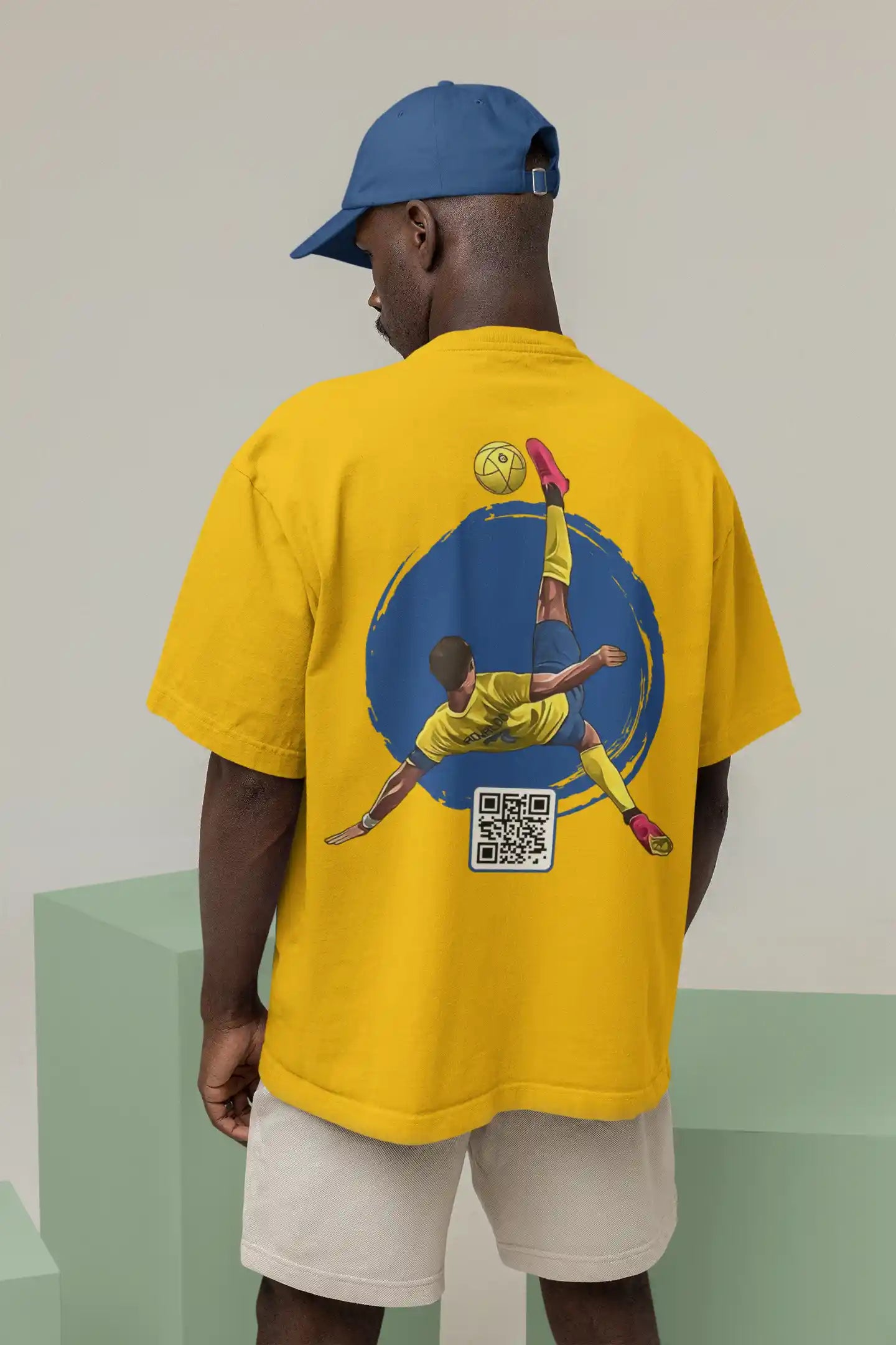 CR7 Ronaldo White AR Oversized T-shirt