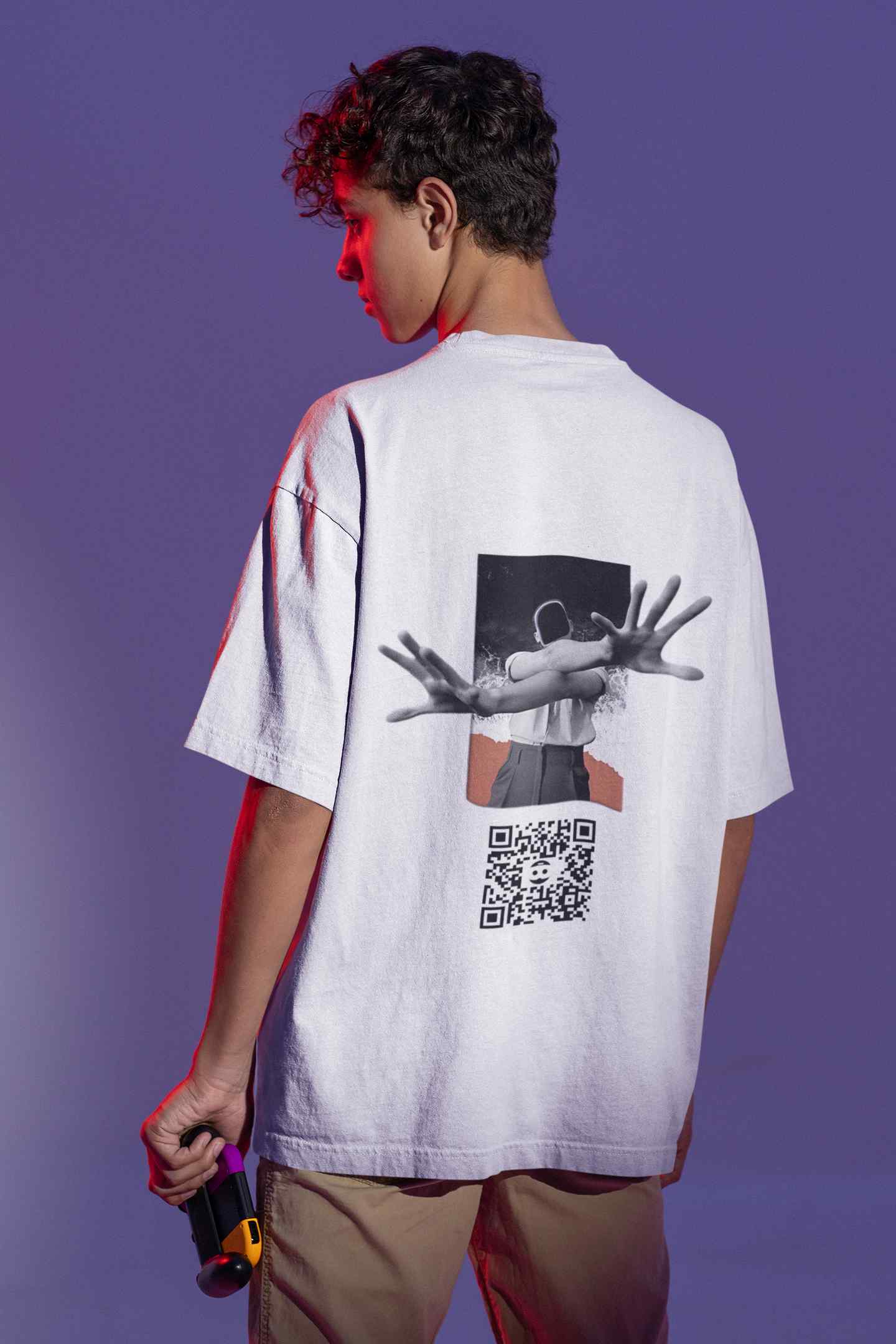 Photon Fusion Backprint White AR T-Shirt