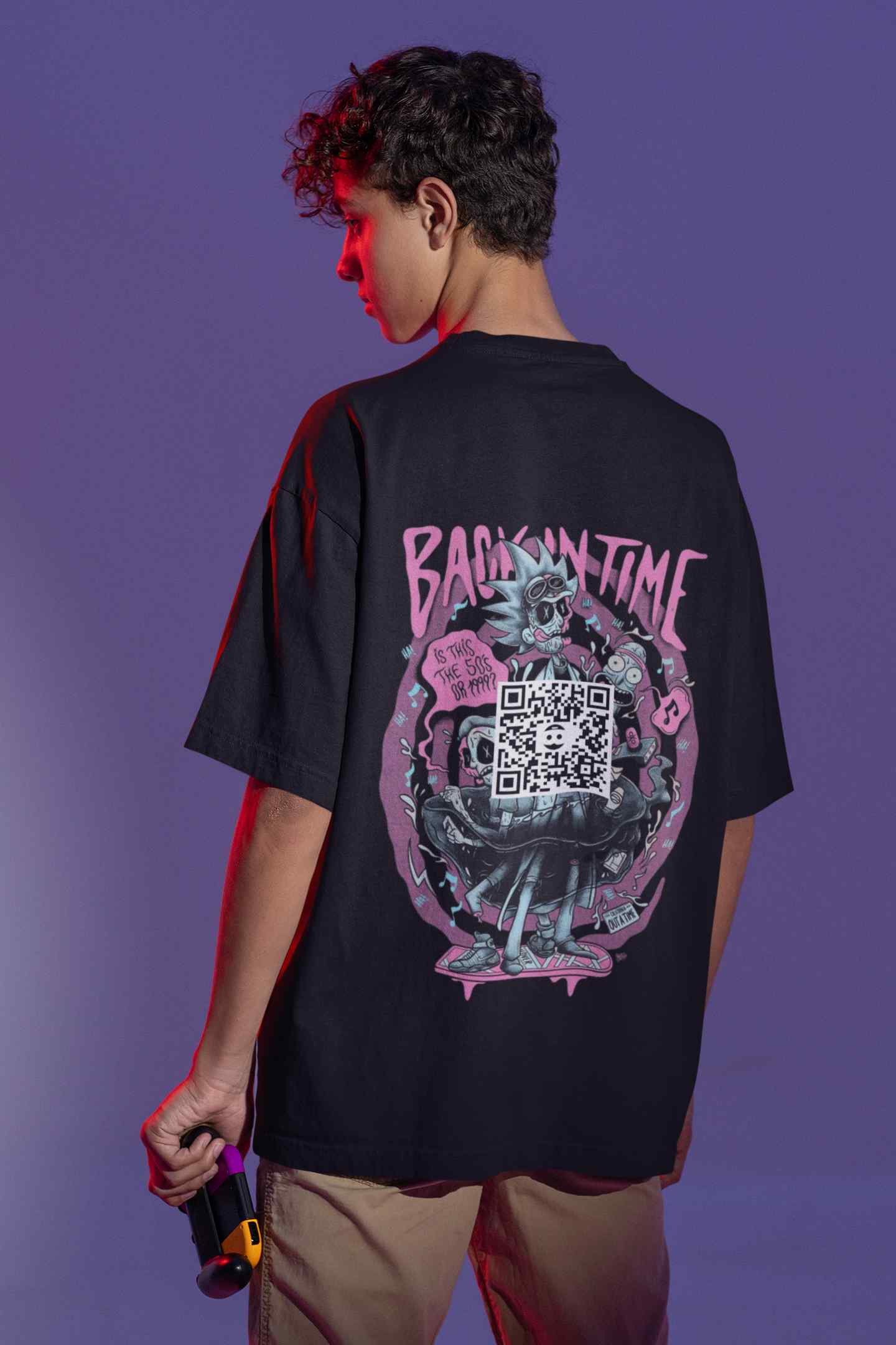 Rick and Morty Black AR Shirt