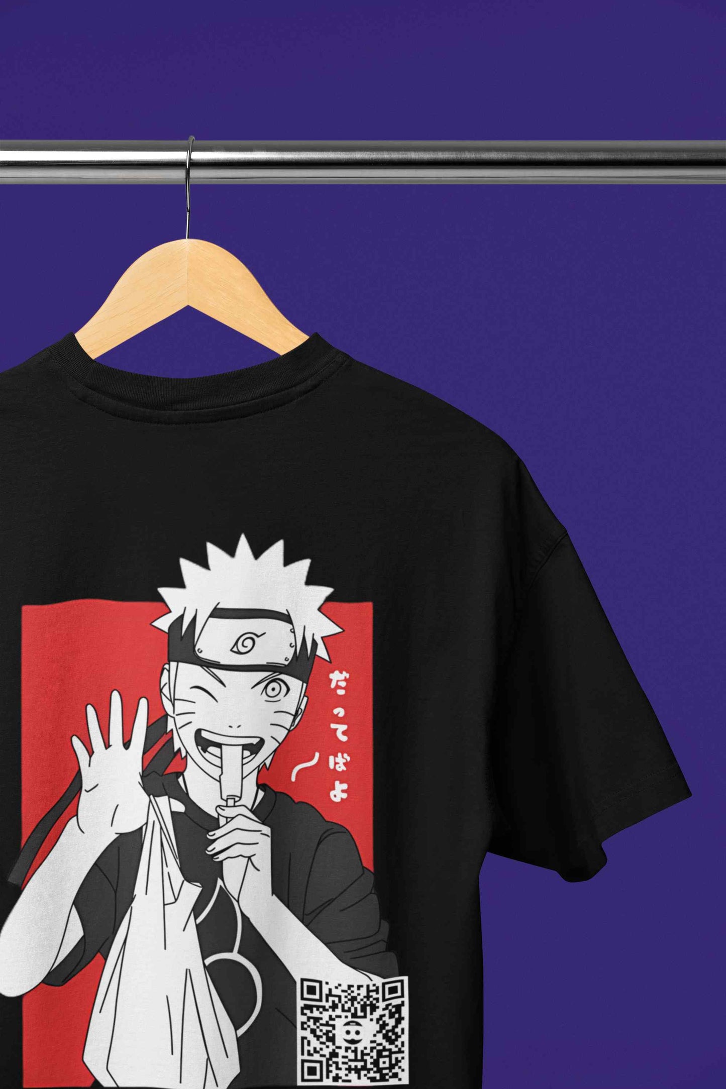 Beast Mode Naruto Black AR Oversize Tshirt