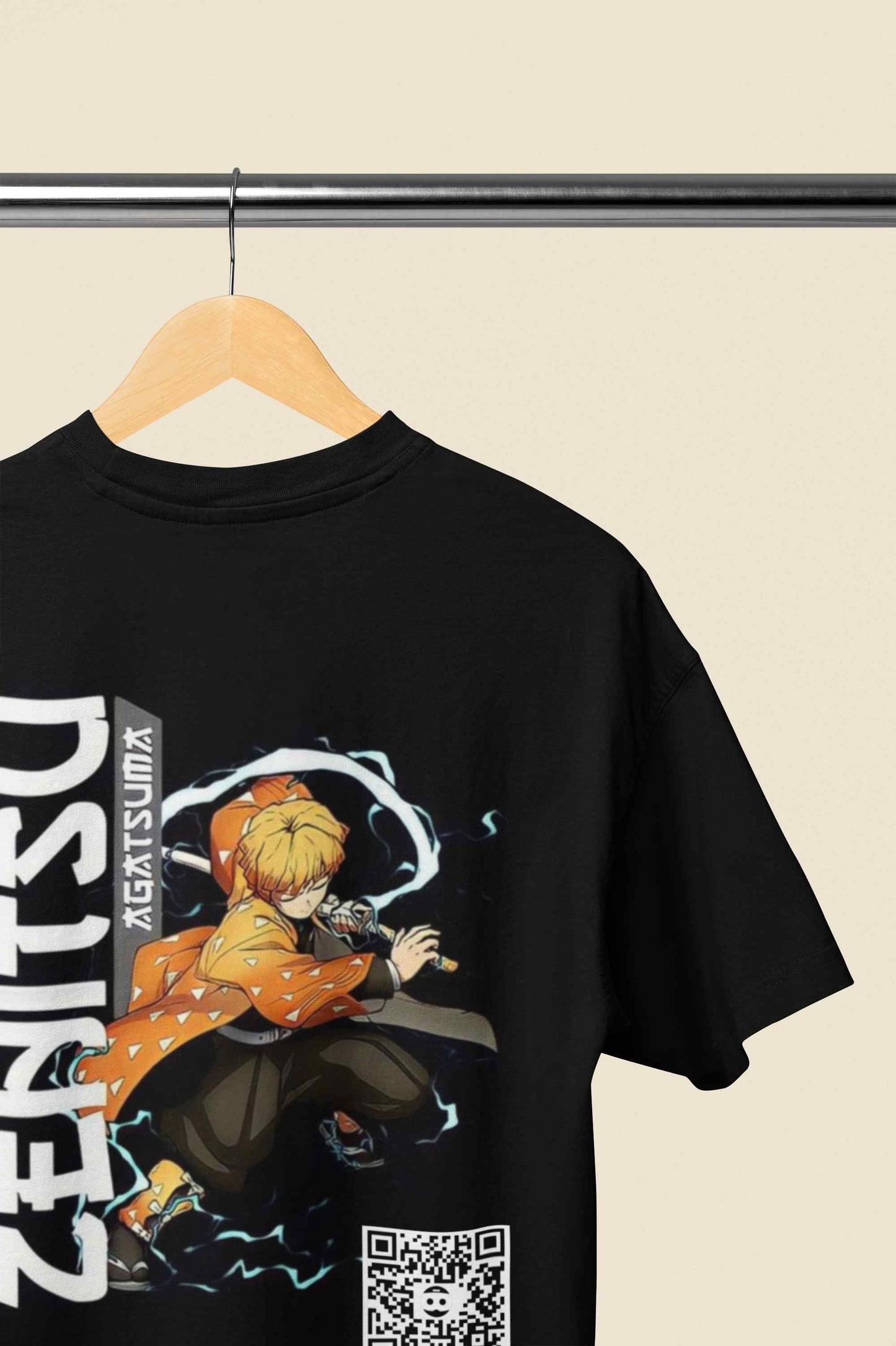Zenitsu Agatsuma Thunder Black AR Tshirt