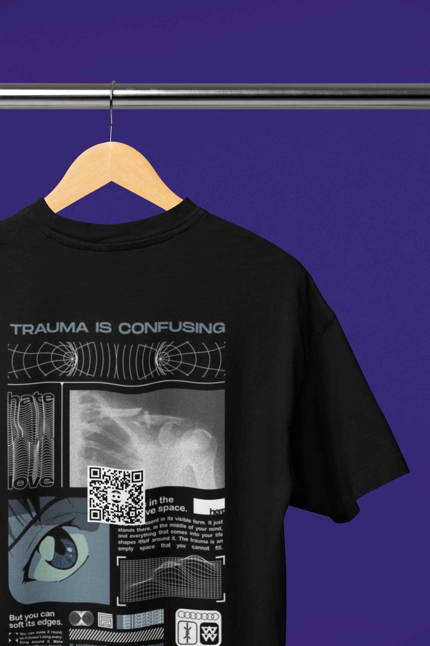 Spectrum Surge Black AR Printed T-Shirt