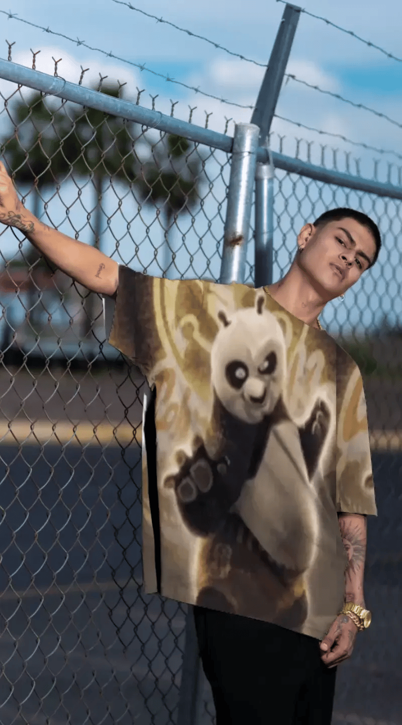 Kung Fu Master AR Oversized Tshirt