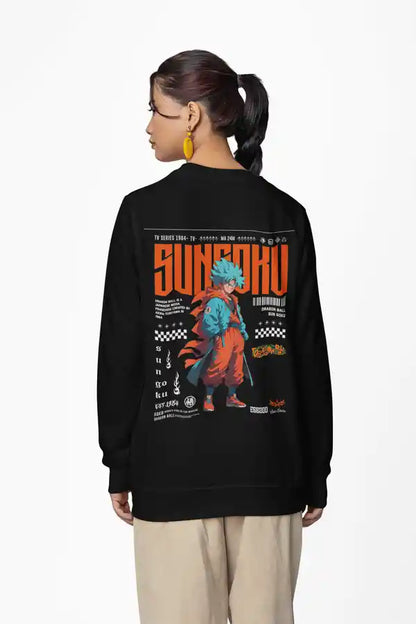 Unisex Goku DBZ AR Black Sweatshirt