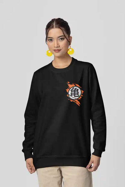 Unisex Goku DBZ AR Black Sweatshirt