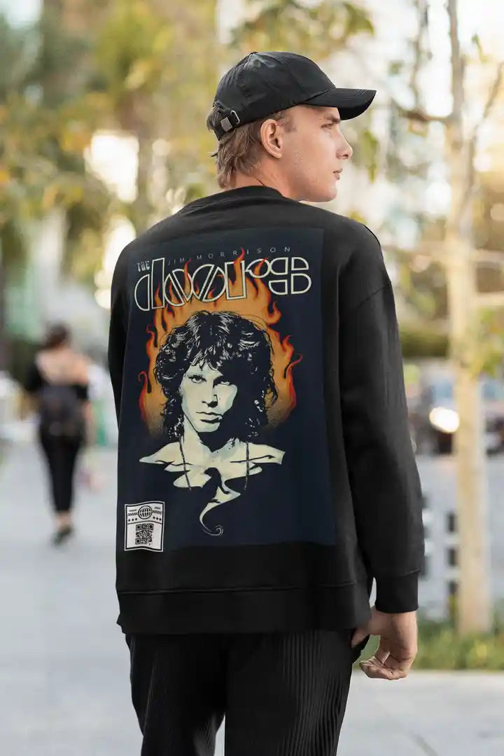 The Doors Jim Morrison AR Black Sweatshirt