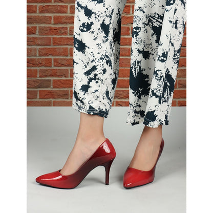 ELLE Red Women Slip On Pumps (EURO 37)