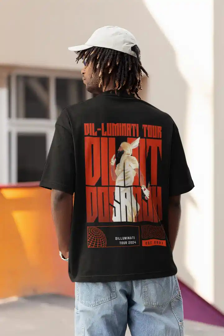 Unisex Diljit Dosanjh Diluminati Tour Oversized T-Shirt