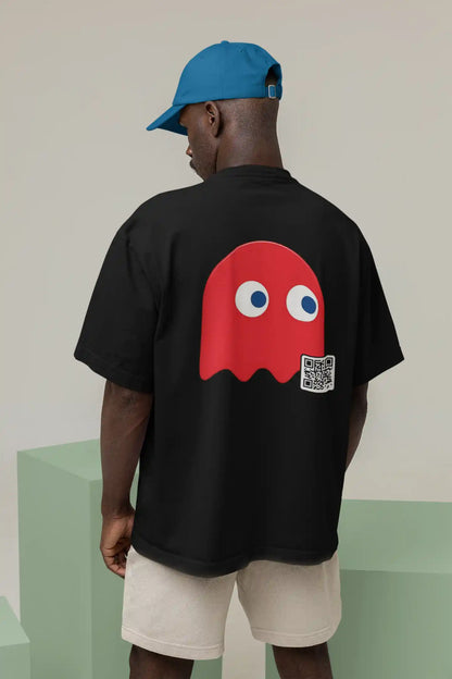 Pixel Ghost Arcade AR Oversized Tshirt