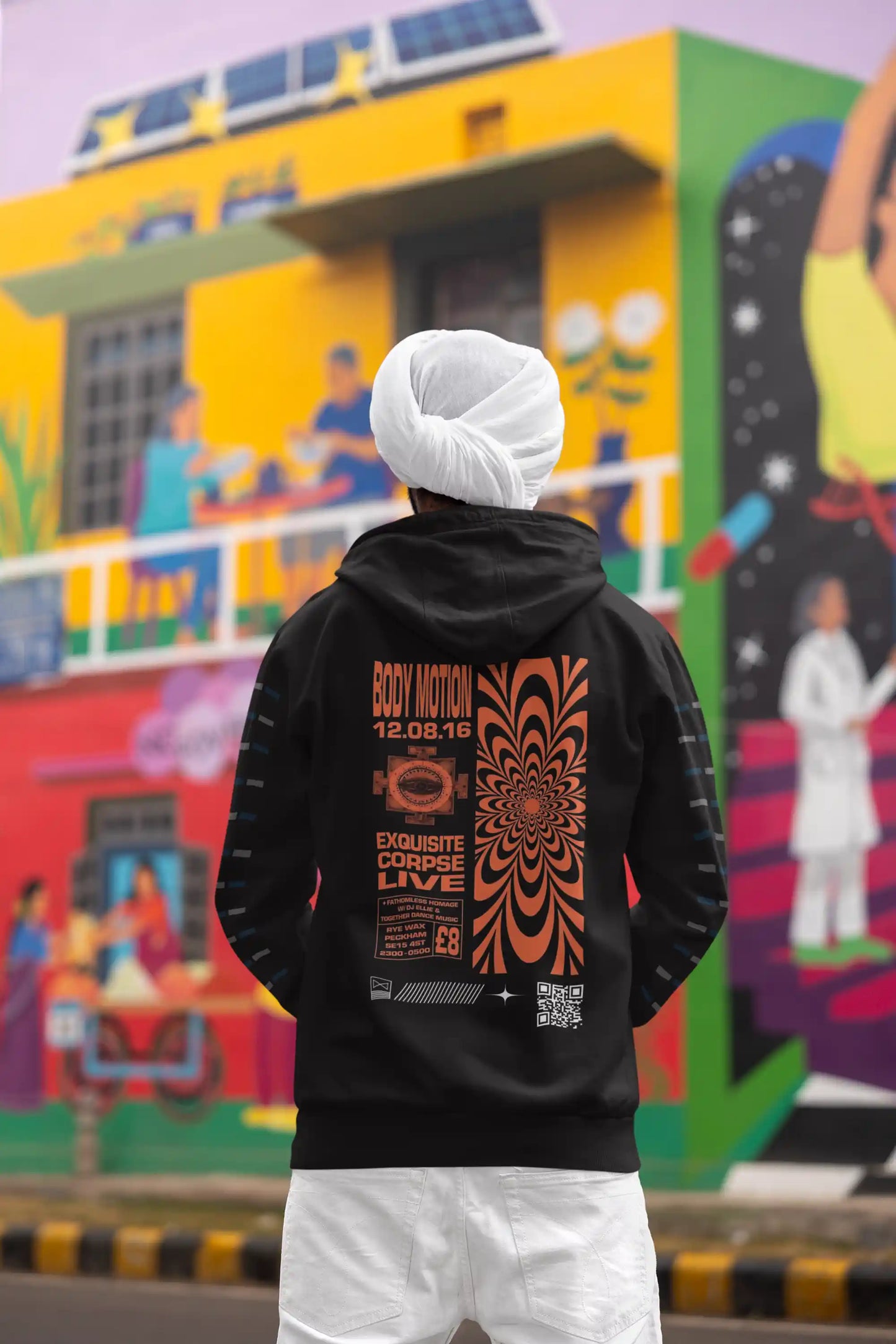 Retro Motion Psychedelic AR Hoodie