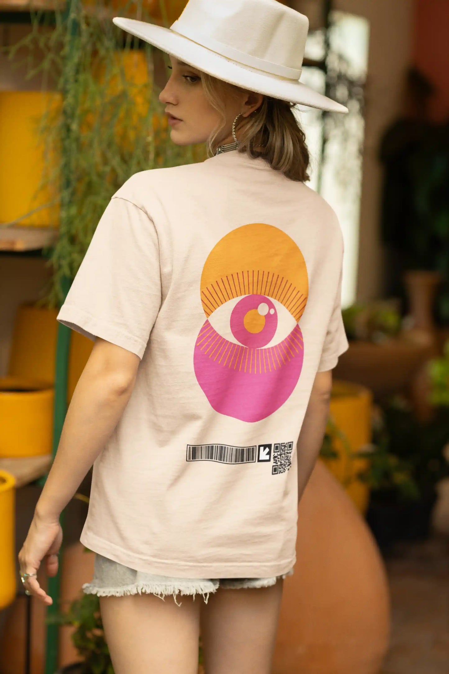 Pink Visionary Circles AR Oversized Tshirt