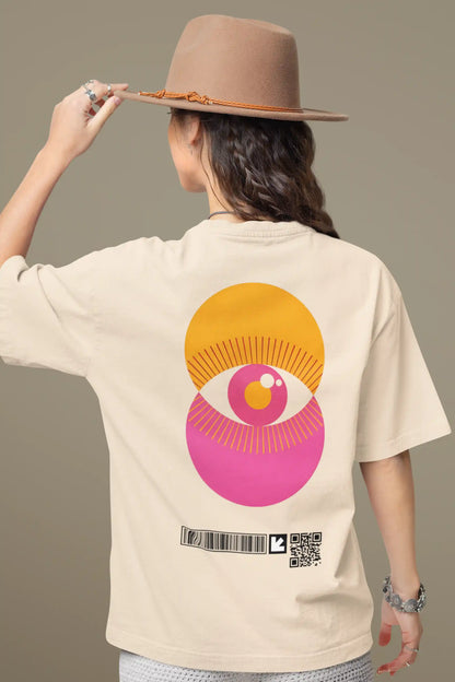 Pink Visionary Circles AR Oversized Tshirt