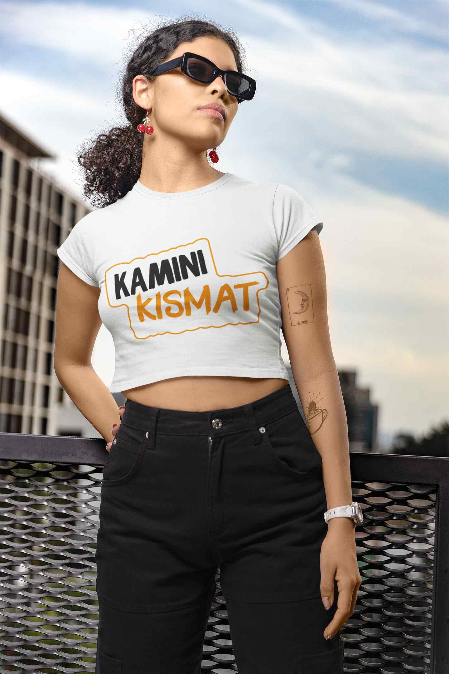 Kamini Kismat printed Crop Top