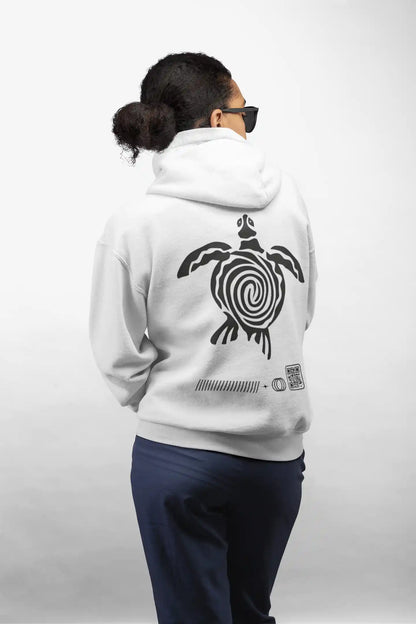 Surreal Abstract Spiral Turtle AR Hoodie