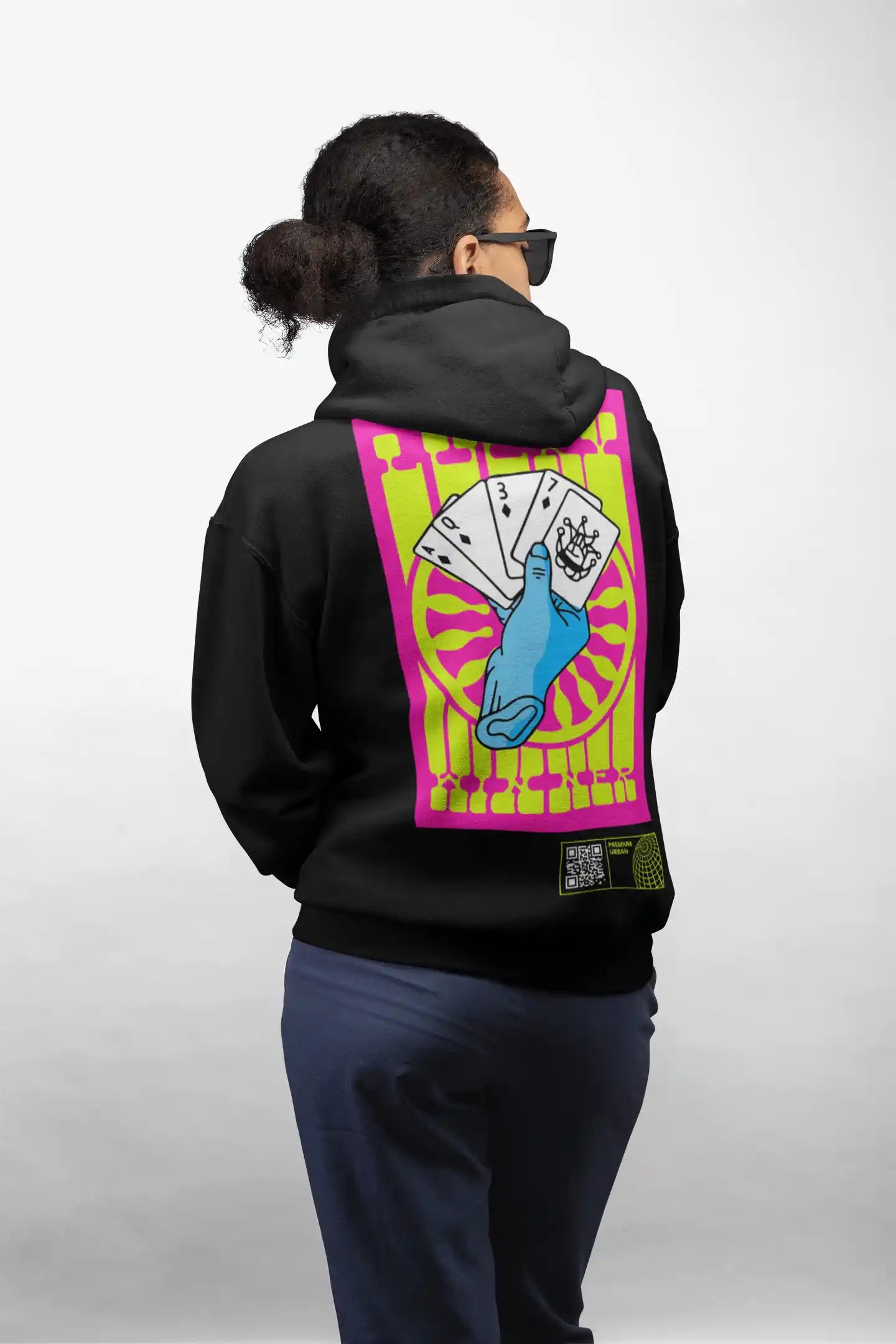 Futuristic Hand Art AR Hoodie