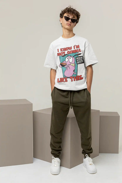 Courage the Cowardly Dog AR Oversized Tshirt