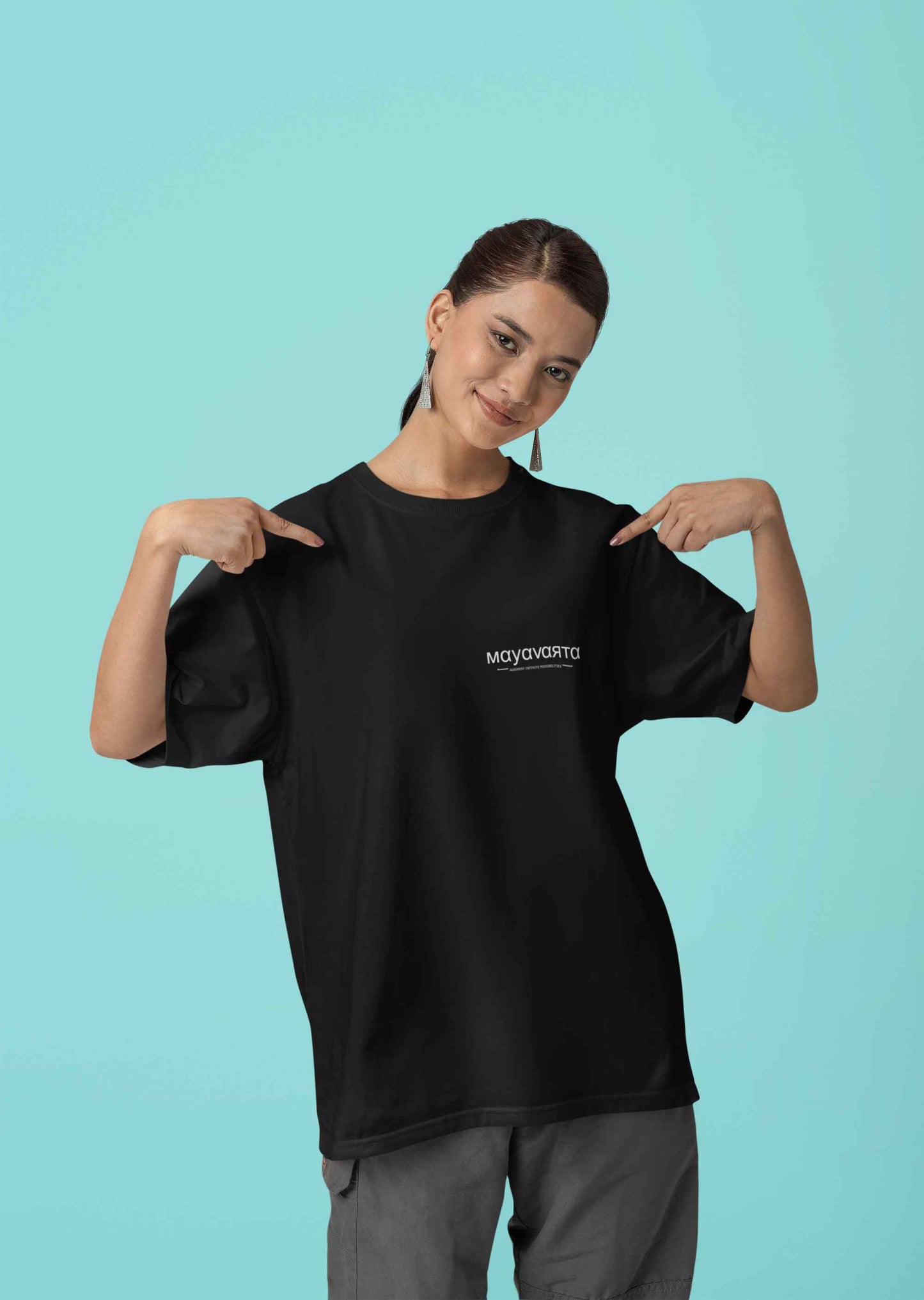 Taylor Swift - Black AR Oversized T shirt