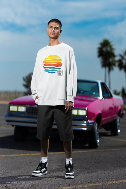 Vibrant Spectrum Stripes AR Sweatshirt