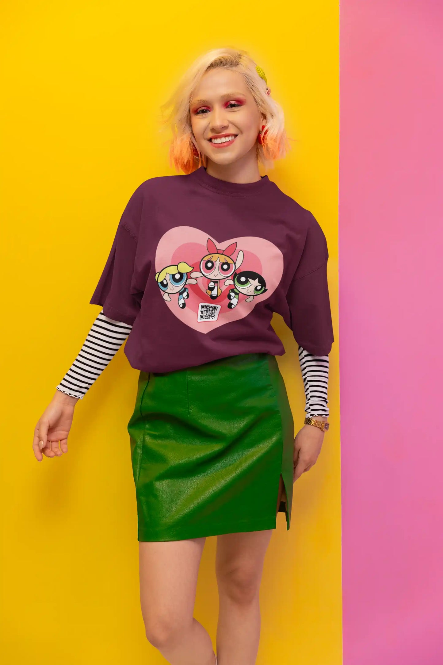 Sugar, Spice & Everything Nice - Powerpuff Girls AR Oversized Tshirt