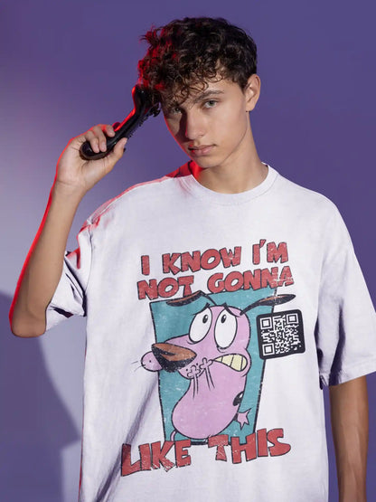 Courage the Cowardly Dog AR Oversized Tshirt