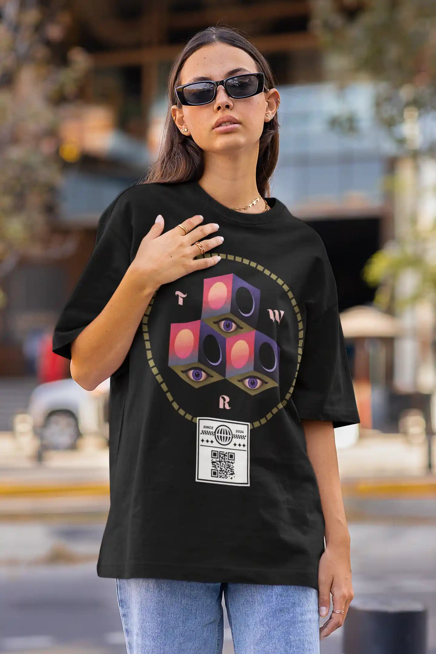 Third Eye Perspective AR Oversized Tshirt