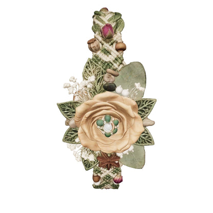 Pure Earth Botanical Rose and Leaf Sacred Rakhi