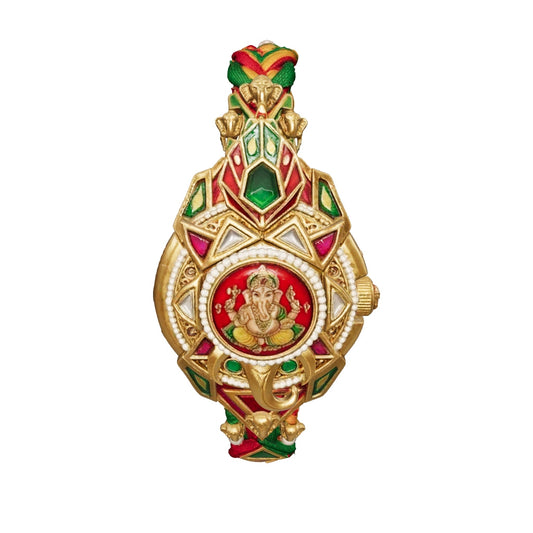 Royal Ganesha Crown Jewel Watch-Rakhi