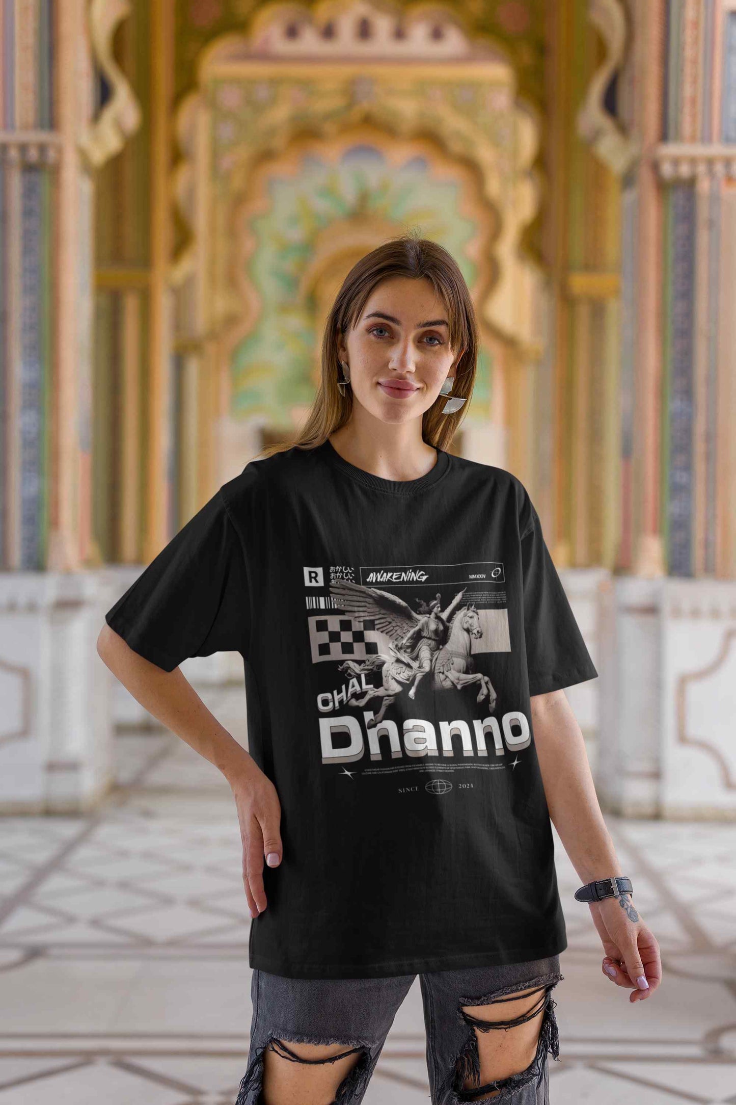 Dhanno Printed Oversized T shirt