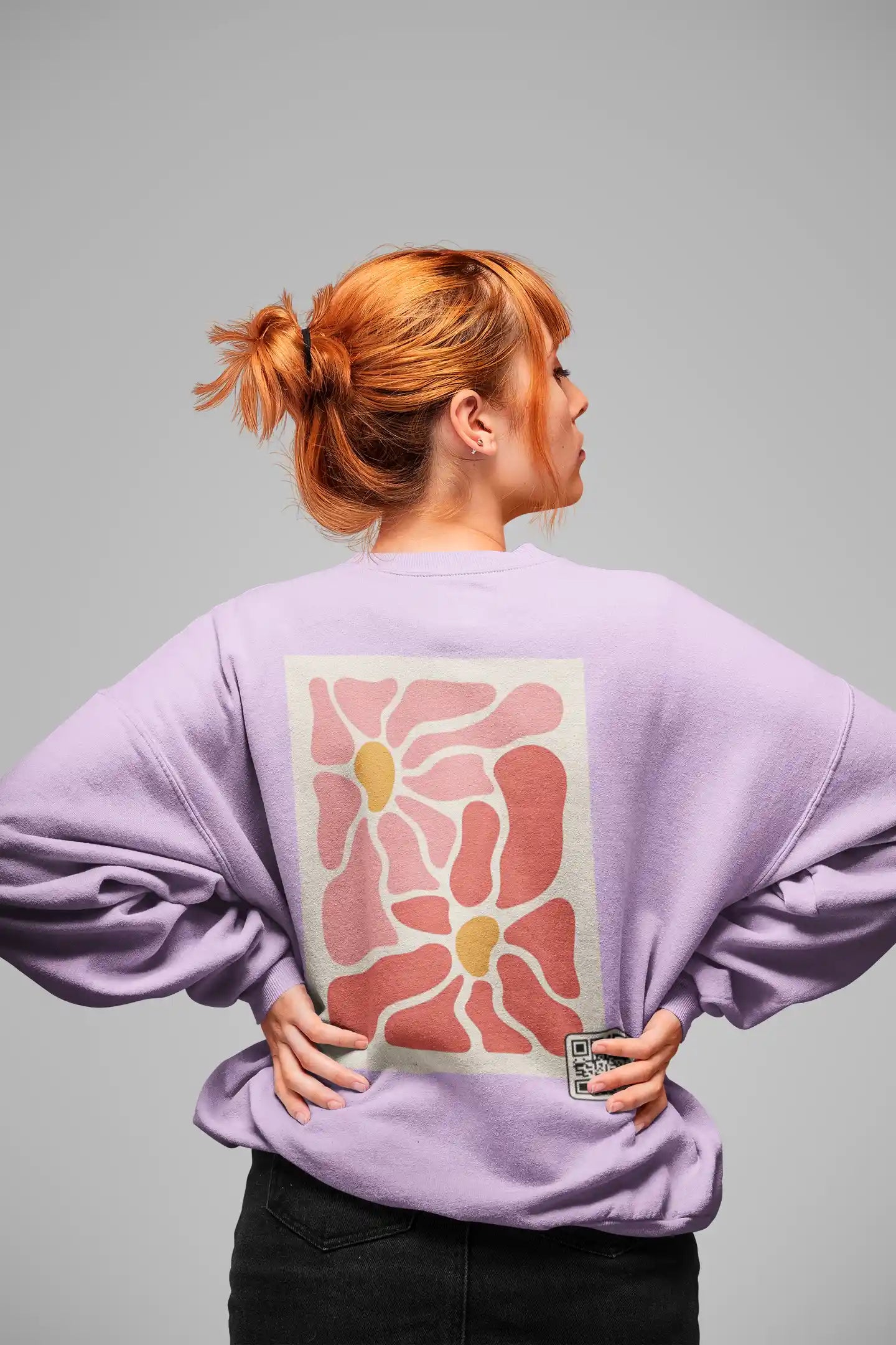 Retro Flower Abstract  AR Sweatshirt