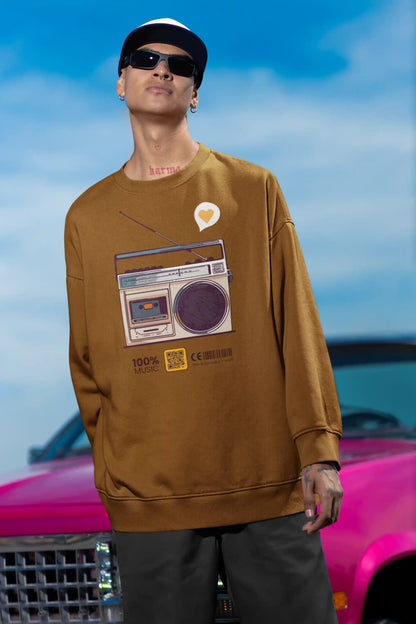 Vintage Boombox Beats AR Sweatshirt