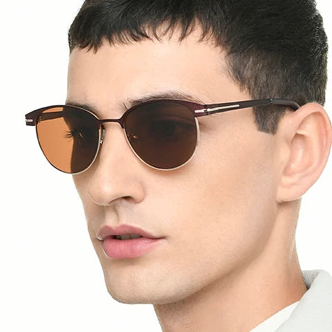 Vincent Chase Polarized - Brown Full Rim Clubmaster